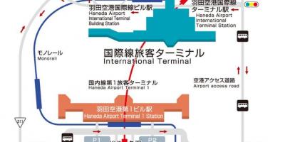 Port lotniczy tokio-haneda mapie