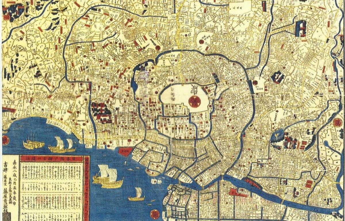 mapa starego Tokio