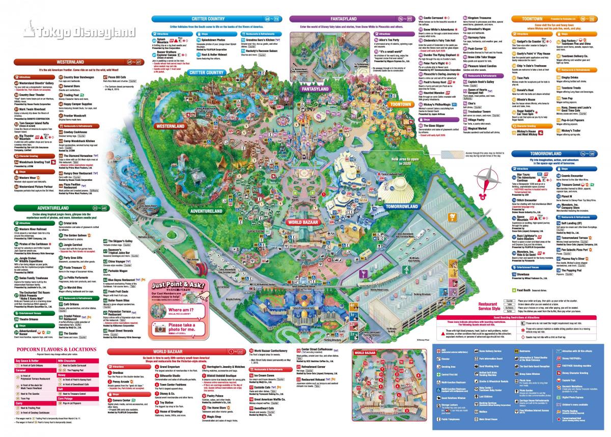 Disney Tokio mapa
