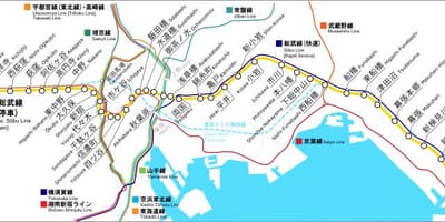 Mapa Собу linii