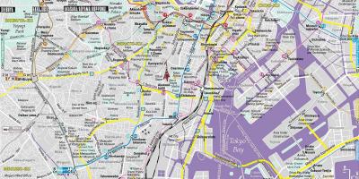 Mapa środkowej części Tokio
