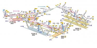 Mapa stacji ginza