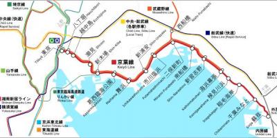 Mapa linii Keiyo