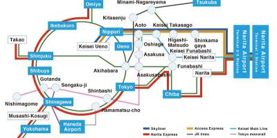 Mapa linii Keisei