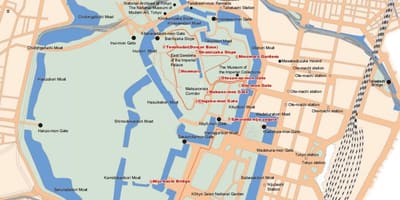 Тиеда Tokio mapa