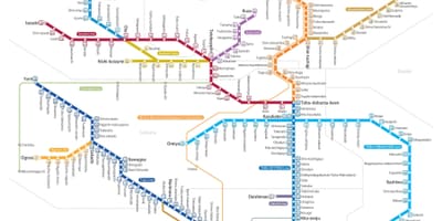 Mapa linii tobu тодзио