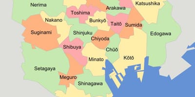 Mapa Tokio