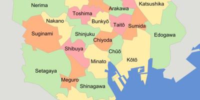Mapa Tokio podopieczni