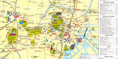 Atrakcje turystyczne Tokio na mapie